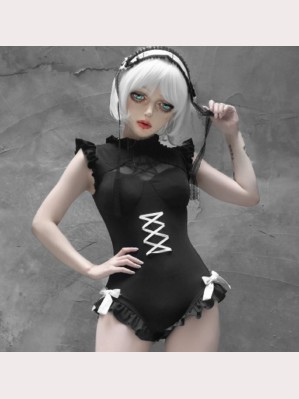 Gothic Lolita Style Swimsuit by Blood Supply (BSY59)